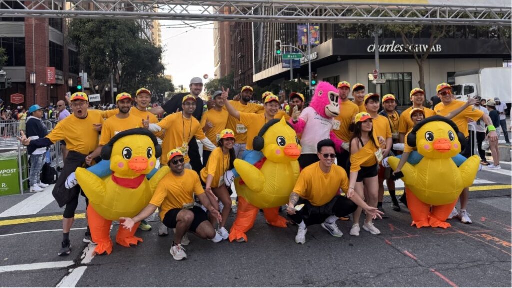 A team lines up at the 2025 Bay to Breakers. (Media Handout: Andres Acosta/David Perry & Associates)