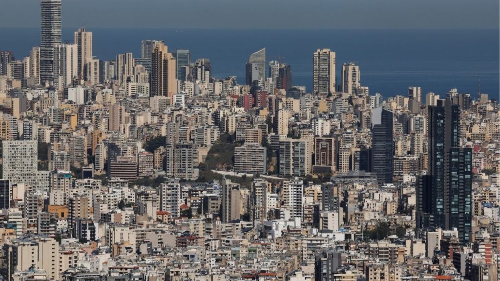 A view shows Beirut's skyline as seen from Mansourieh, Lebanon April 16, 2025. (Reuters/Mohamed Azakir)