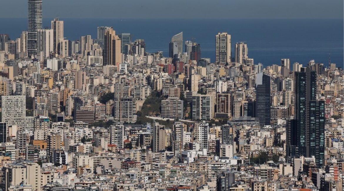 A view shows Beirut's skyline as seen from Mansourieh, Lebanon April 16, 2025. (Reuters/Mohamed Azakir)