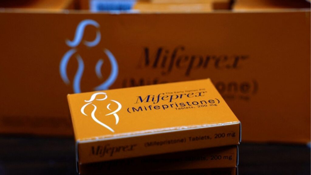 Boxes of Mifepristone, the first pill in a medical abortion, are seen at Alamo Women's Clinic in Carbondale, Illinois, U.S., April 9, 2024. (Reuters File)