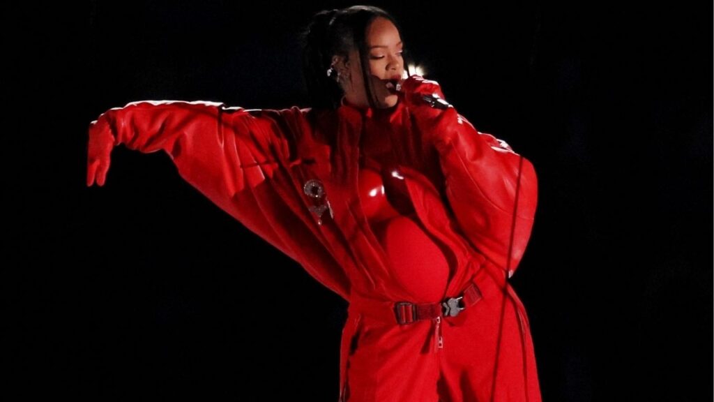 Football - NFL - Super Bowl LVII - Half-Time Show - State Farm Stadium, Glendale, Arizona, United States - February 12, 2023 Rihanna performs during the halftime show (Reuters File)