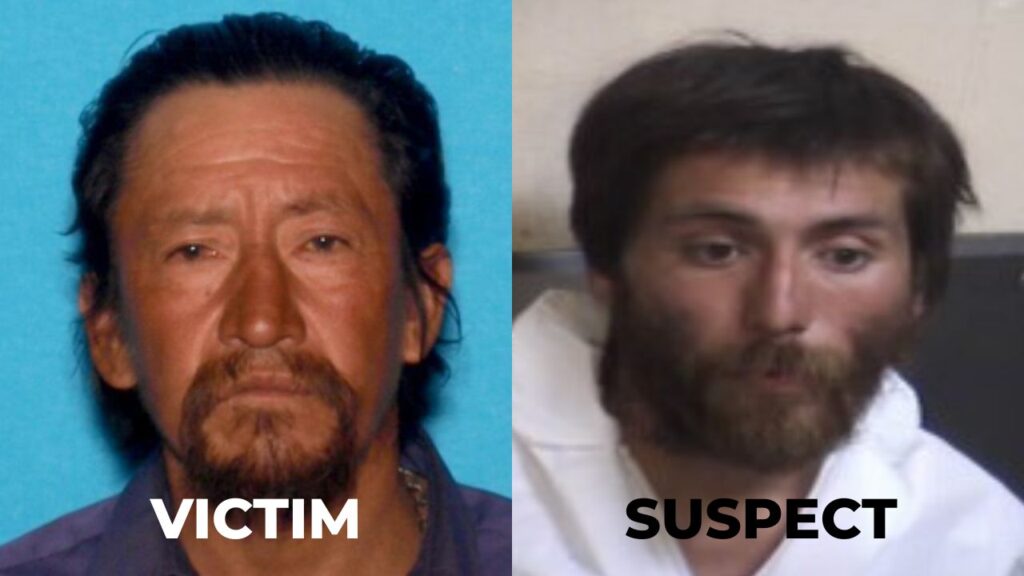 Fresno police say Leonardo Alejo (left, 58, died days after he was stabbed outside a downtown discount store, and Jose Moreno, 32, now faces a pending murder charge in the case. (Fresno PD)