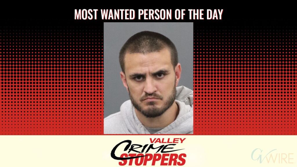 Gary Charles Dashjian is Valley Crime Stoppers' Most Wanted Person of the Day for May 18, 2026. (Valley Crimes Stoppers)