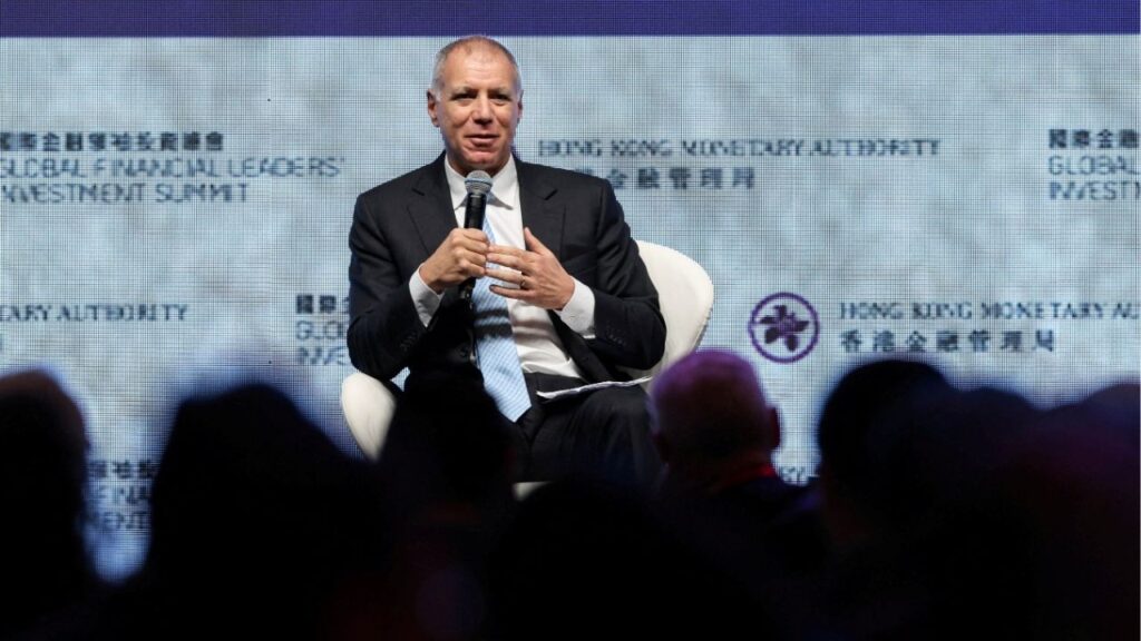 Georges Elhedery, Group Chief Executive of HSBC, speaks at the Global Financial Leaders' Investment Summit, in Hong Kong, China, November 4, 2025. (Reuters File)