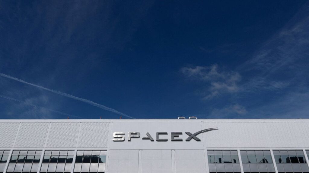 The SpaceX building, as the company prepares to file for an initial public offering (IPO), in Hawthorne California, U.S., April 23, 2026. (REUTERS/Mike Blake/File Photo)