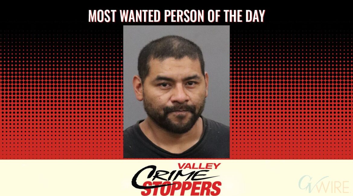 Hunter Lee Mitchell is Valley Crime Stoppers' Most Wanted Person of the Day for May 13, 2026. (Valley Crimes Stoppers)