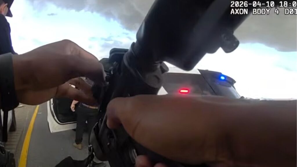 Kern County authorities shot and killed a suspect following a pursuit and crash on Highway 58 after responding to a reported shooting in Bakersfield, officials said. (Kern County SO)