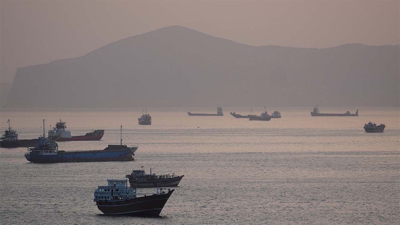 Korean Ship on Fire in Strait, Iran Hits UAE Oil Port After Trump Says Navy Will Help Ships Cross