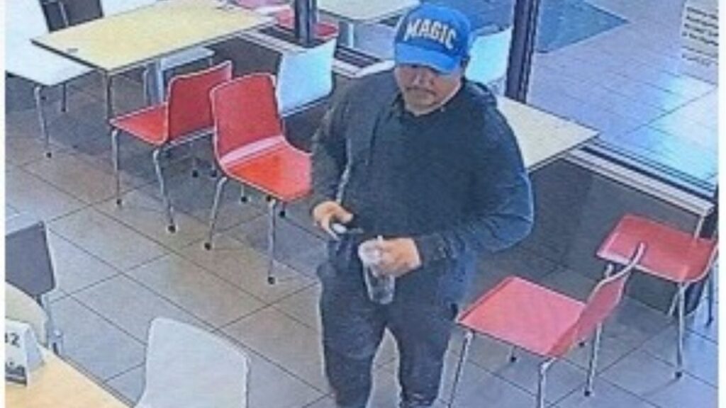 Madera police are asking for the public’s help identifying a man seen on surveillance video taking a customer’s personal property left behind at a local business. (Madera PD)