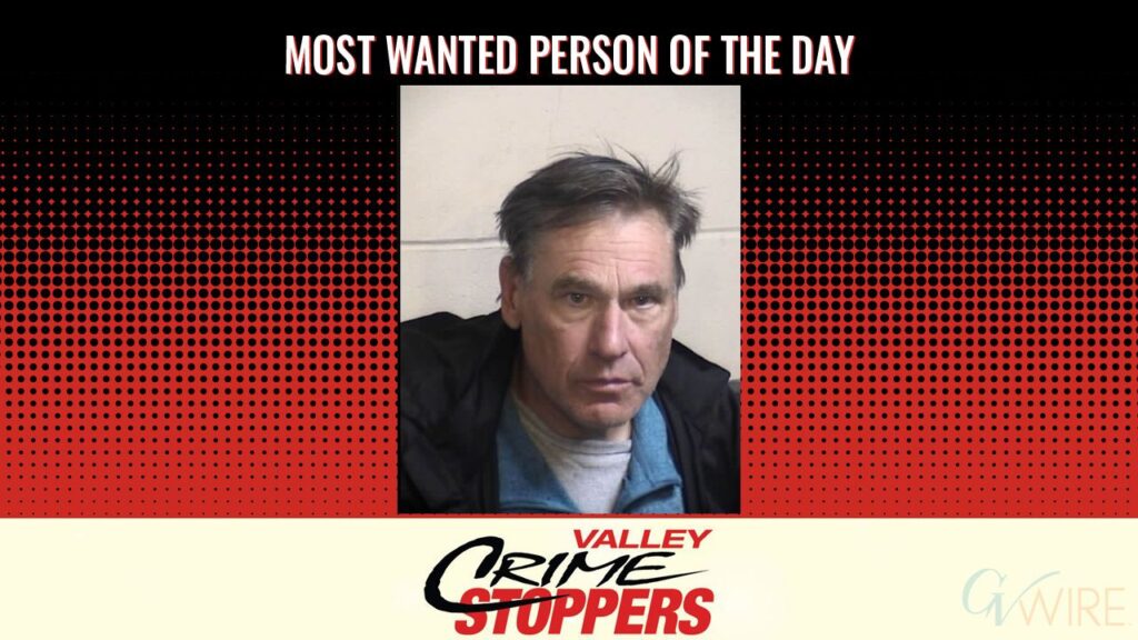 Marc Lee Maxwell is Valley Crime Stoppers' Most Wanted Person of the Day for May 1, 2026. (Valley Crimes Stoppers)