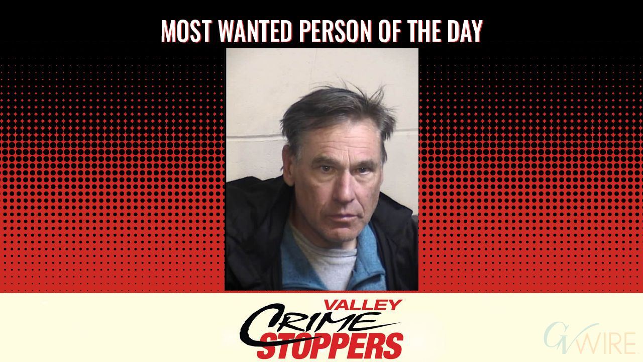 Marc Lee Maxwell is Valley Crime Stoppers' Most Wanted Person of the Day for May 1, 2026. (Valley Crimes Stoppers)
