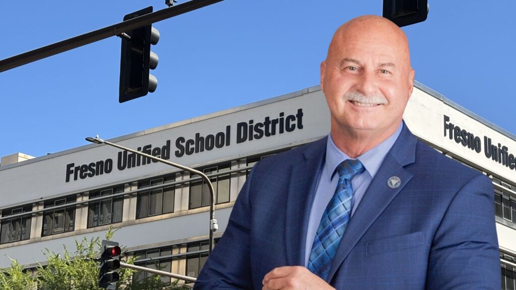 Fresno Mayor Jerry Dyer, who has historically kept quiet on educational matters, is calling out low test scores a Fresno Unified School District on Tuesday, May 19, 2026. (GV Wire Composite)