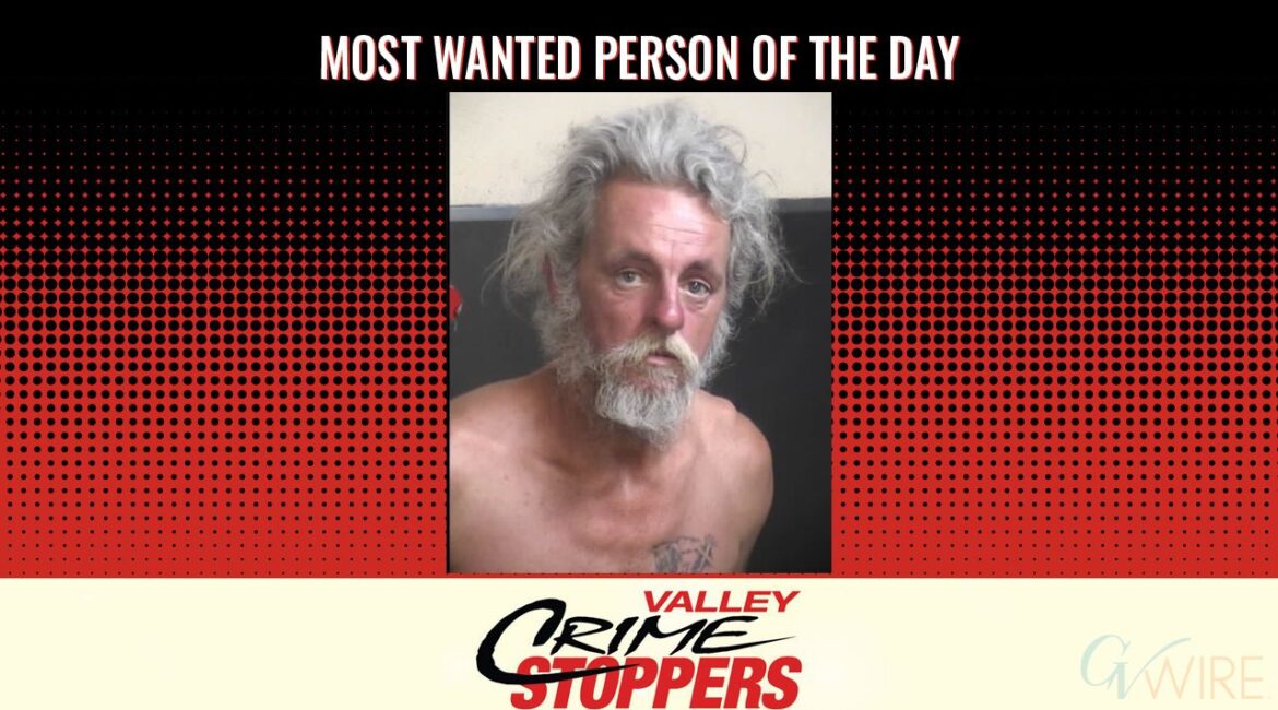 Michael Ray Robinett is Valley Crime Stoppers' Most Wanted Person of the Day for May 29, 2026. (Valley Crimes Stoppers)