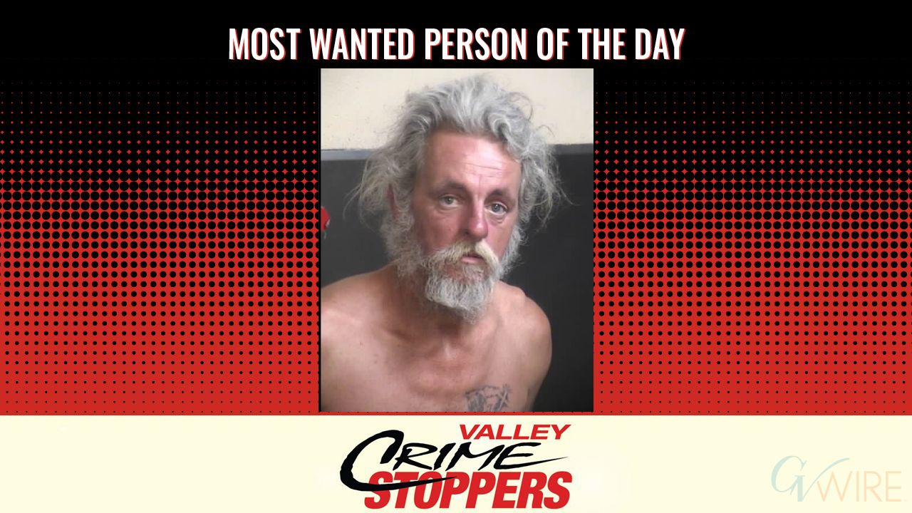 Michael Ray Robinett is Valley Crime Stoppers' Most Wanted Person of the Day for May 29, 2026. (Valley Crimes Stoppers)