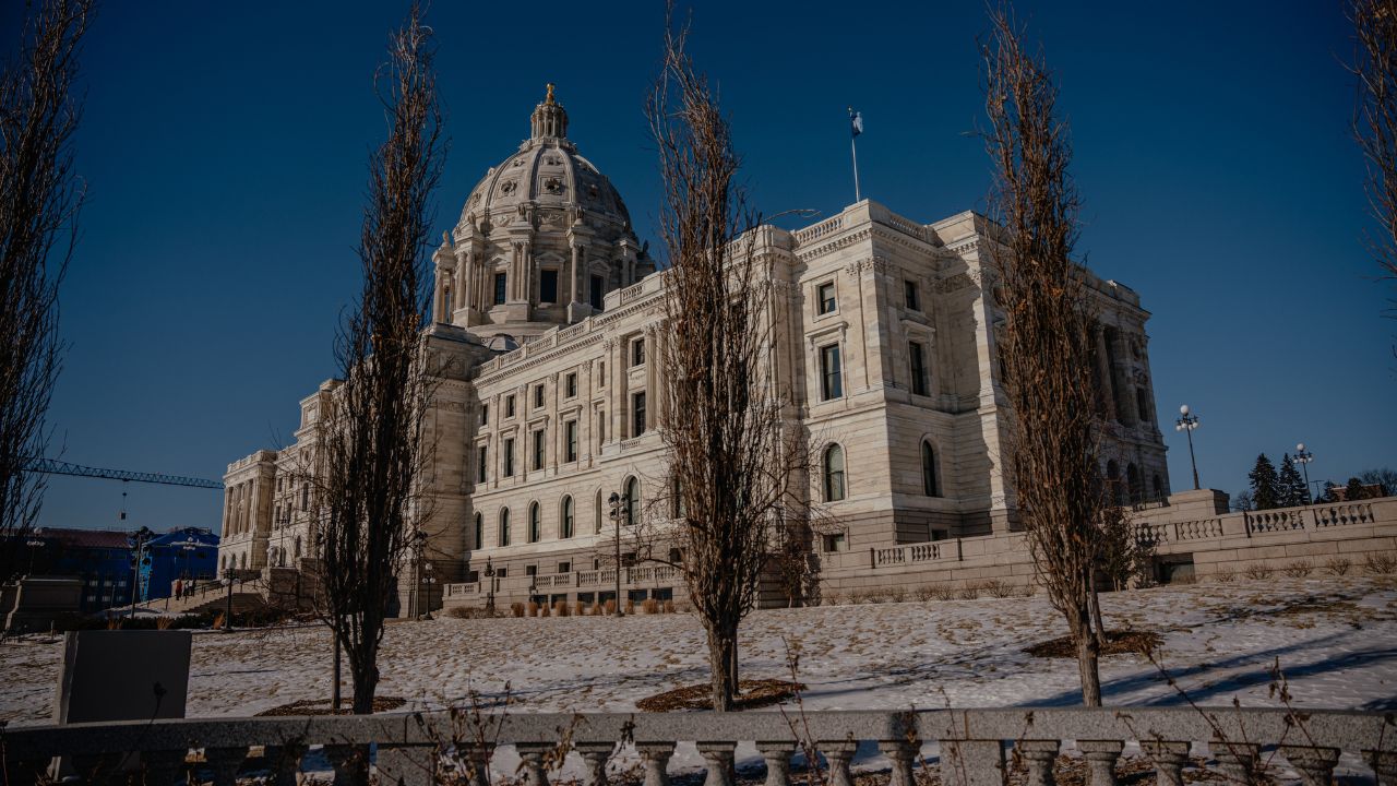 The Minnesota State Capitol in St. Paul, Jan. 27, 2026. A day after Gov. Tim Walz of Minnesota signed into law the first state law explicitly barring prediction markets, the Trump administration sued the state on Tuesday, seeking to block it from going into effect this summer. (Jamie Kelter Davis/The New York Times)