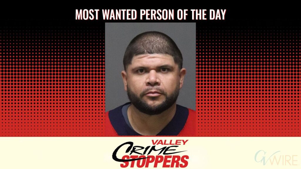 Oscar Ramos is Valley Crime Stoppers' Most Wanted Person of the Day for May 20, 2026. (Valley Crimes Stoppers)