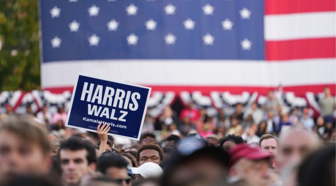 People watch as Vice President Kamala Harris delivers her concession speech to former President Donald Trump at Howard University in Washington, Nov. 6, 2024. The Democratic National Committee on Thursday released a nearly 200-page draft of an internal autopsy of what went wrong in the 2024 campaign, ending months of speculation that had emerged as an embarrassing public spectacle for the party as it seeks to regain control of Congress. (Erin Schaff/The New York Times)