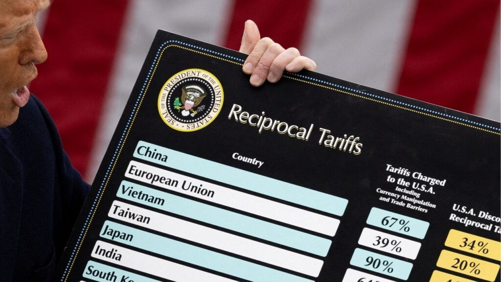 President Donald Trump delivers remarks on tariffs in the Rose Garden at the White House in Washington, D.C., U.S., April 2, 2025. (Reuters File)