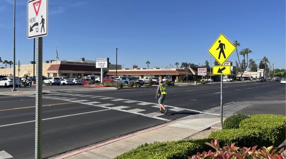 The City of Madera Police Department is conducting a traffic safety operation on Wednesday, May 27, 2026, targeting speeding, distracted driving, and other violations that endanger pedestrians and bicyclists. (Madera PD)
