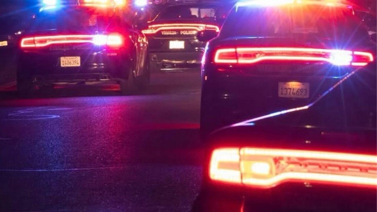 Three suspects were arrested after police linked a violent overnight crime spree across Tulare and Kings counties to a stolen vehicle pursued and crashed in Hanford early Wednesday. (Visalia PD)