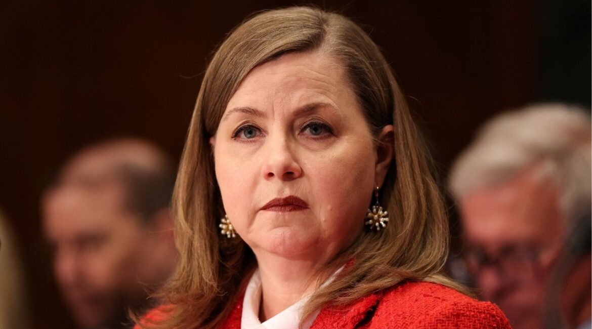 U.S. Federal Reserve Board Vice Chair Michelle Bowman testifies during a Senate Banking, Housing, and Urban Affairs Committee hearing on an update from the Prudential regulators, on Capitol Hill in Washington, D.C., U.S., February 26, 2026. (Reuters/Kylie Cooper)