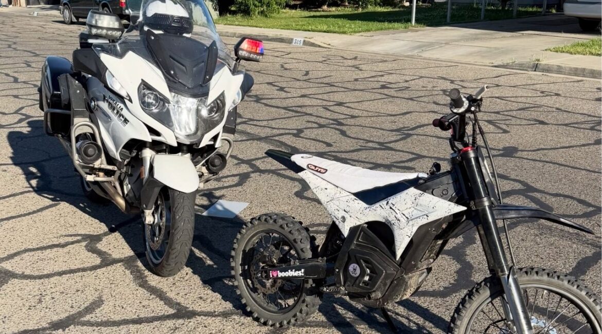 Visalia police issued 33 citations and towed two electric motorcycles during a bicycle and pedestrian safety enforcement operation that also highlighted California e-bike laws and safe riding practices. (Visalia PD)
