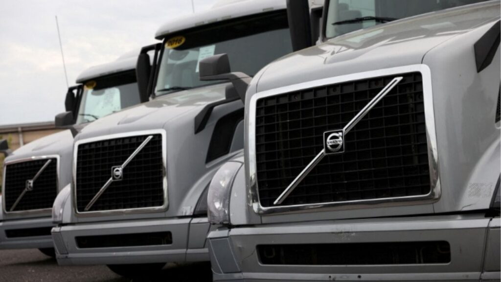 Volvo trucks are seen for sale in Linden, New Jersey, U.S., May 23, 2022. (Reuters File)