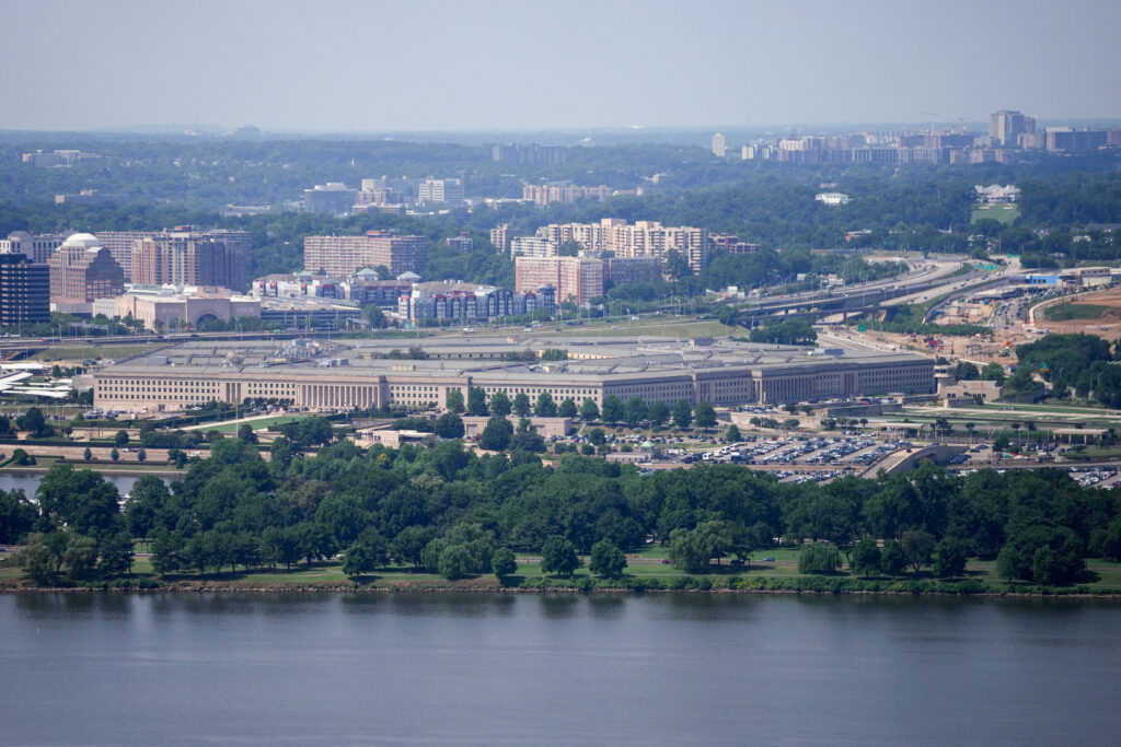 A general view of the Pentagon after a hazardous materials incident put the building on lockdown as fire officials investigated an air quality issue, in Washington, D.C., U.S., June 11, 2026. (Reuters/Nathan Howard)