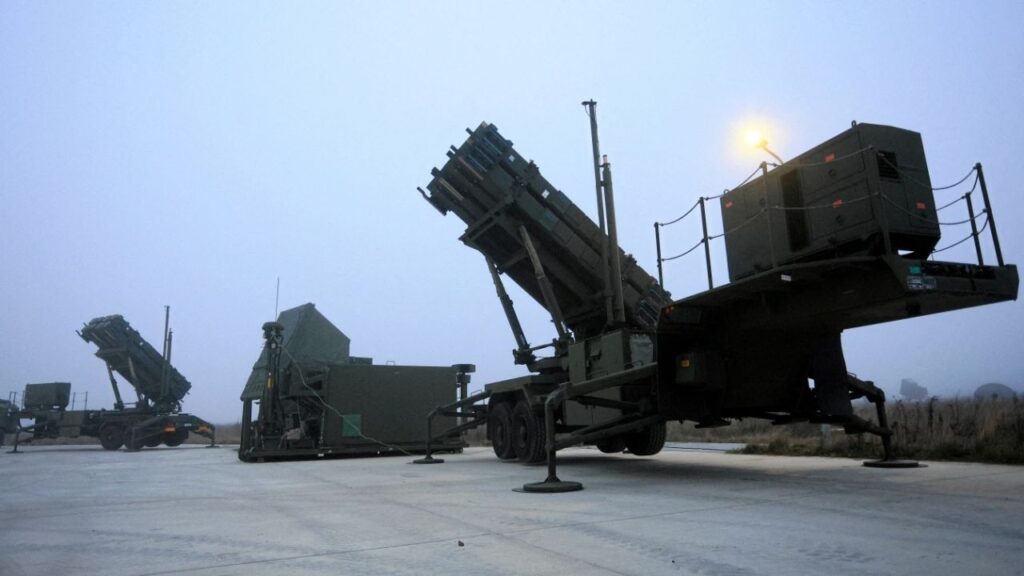 7th Air Defense Missile Squadron's Patriot missile systems, on the day of a ceremony announcing it's full combat readiness for the Integrated Battle Command System (IBCS) attended by Poland's Defence Minister Wladyslaw Kosiniak-Kamysz and U.S. Ambassador to Poland Thomas Rose, at the 3rd Warsaw Air Defense Missile Brigade's base in Sochaczew, Poland, December 18, 2025. (Reuters File)