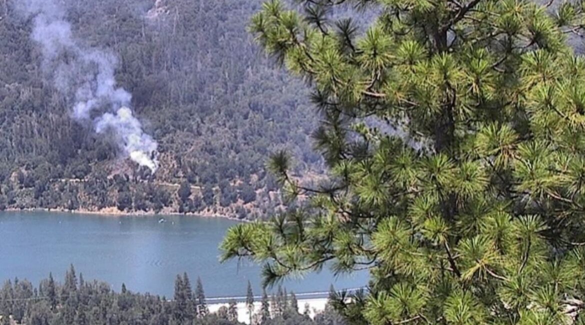 A 0.25-acre fire east of Oakhurst prompted an evacuation advisory Tuesday for an area near Bass Lake, though no road closures were in effect. (Madera County SO)