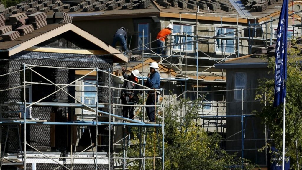 A D.R. Horton home building project is pictured in San Marcos, California July 28, 2015. REUTERS/Mike Blake