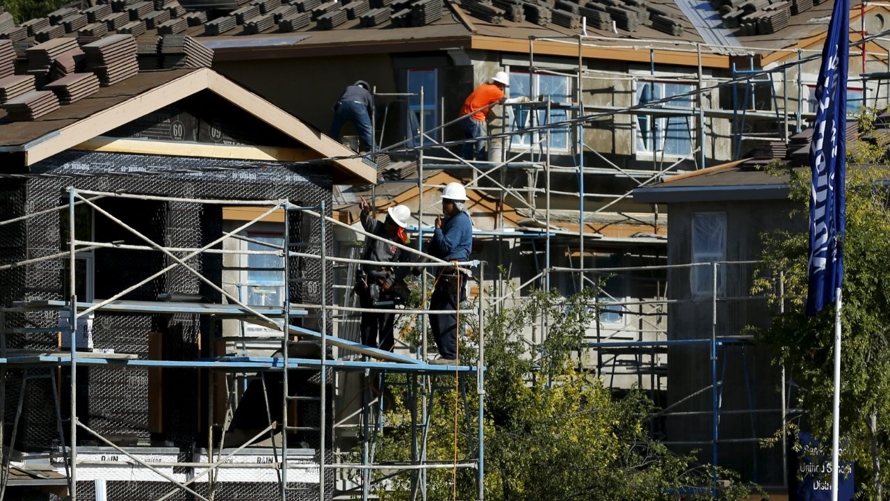A D.R. Horton home building project is pictured in San Marcos, California July 28, 2015. REUTERS/Mike Blake