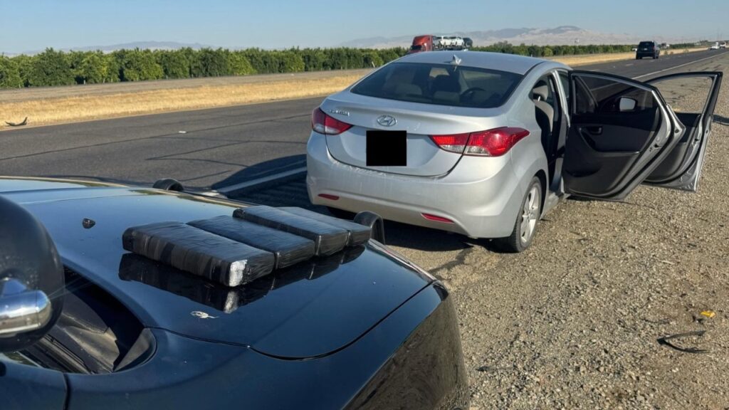 A Tuesday, June 16, 2026, morning traffic stop on Interstate 5 in Fresno County resulted in the seizure of six kilograms of cocaine valued at about $600,000 and the arrest of a driver on multiple narcotics-related charges. (CHP)