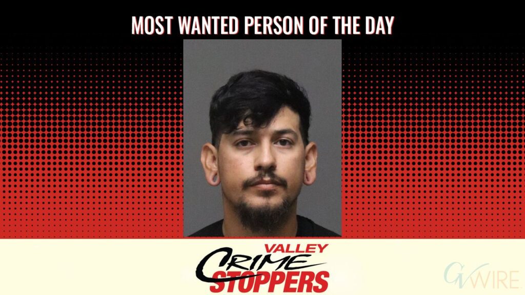 Abel Tijero is Valley Crime Stoppers' Most Wanted Person of the Day for June 19, 2026. (Valley Crimes Stoppers)