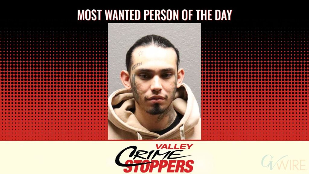 Abraham Joseph Arthur San Miguel is Valley Crime Stoppers' Most Wanted Person of the Day for June 16, 2026. (Valley Crimes Stoppers)