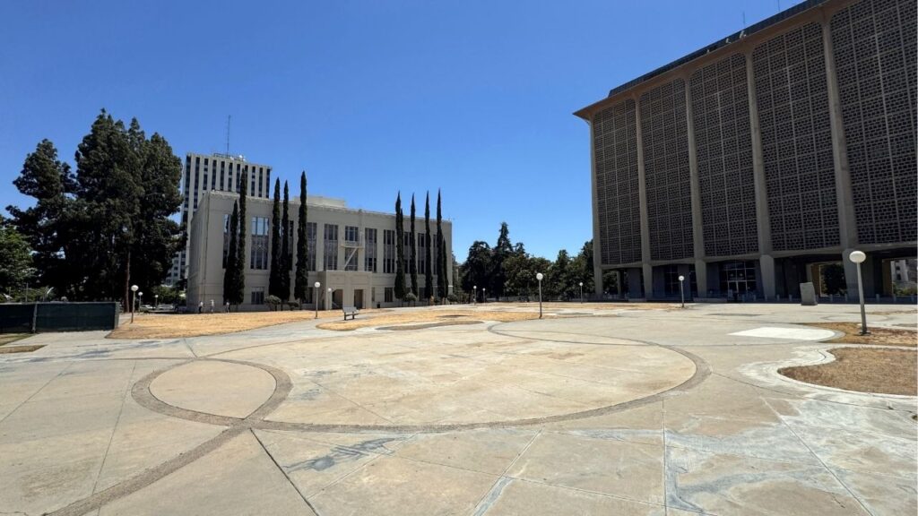 Alexander Resendiz, 25, was arrested on suspicion of attempted homicide after authorities say he stabbed another man multiple times Tuesday afternoon at Fresno's Courthouse Park. (Fresno County SO)