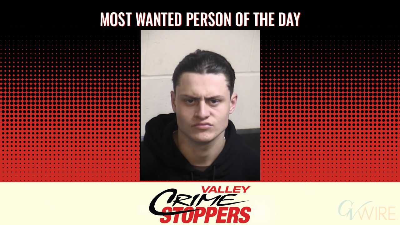 Antonio Angel Gutierrez is Valley Crime Stoppers' Most Wanted Person of the Day for June 22, 2026. (Valley Crimes Stoppers)