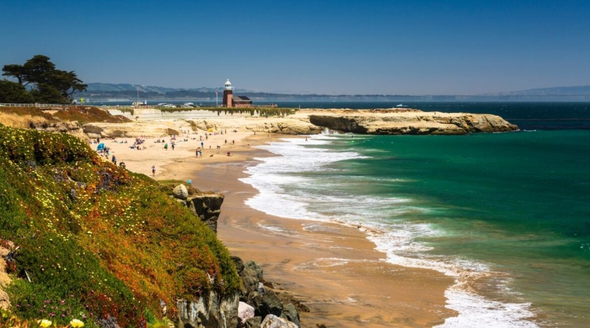 Asset id: 2453490439 Lighthouse Field State Beach and Salt Rock, Santa Cruz, California, United States of America, North America