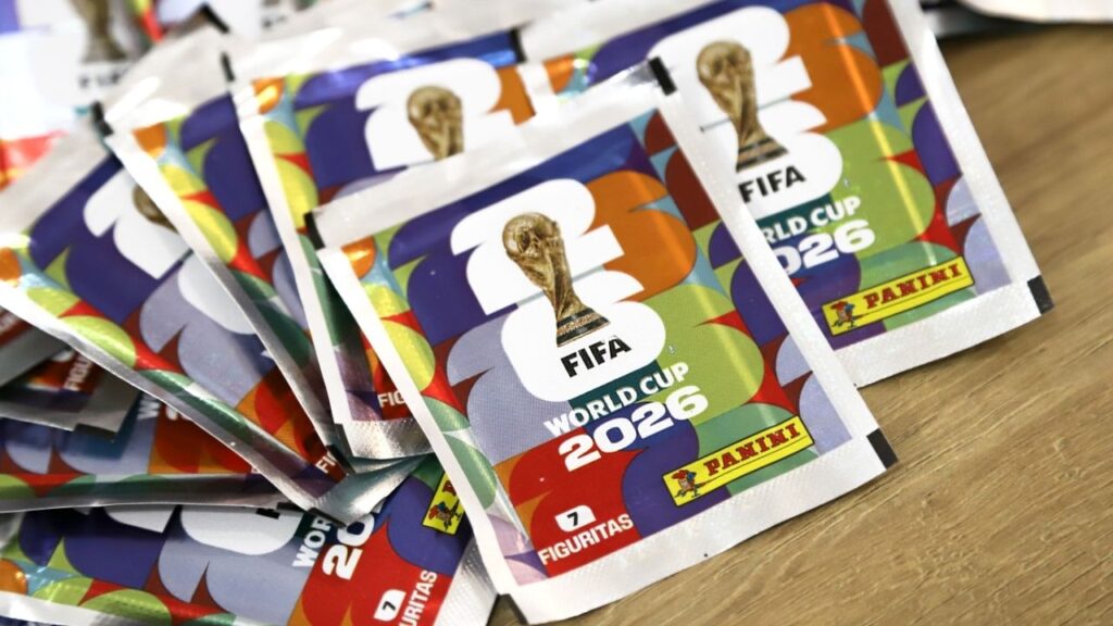 Asset id: 2779431983 04-30-2026 Córdoba, Argentina. Packets of Panini 2026 FIFA World Cup stickers. World Cup fanaticism. Collectible figurines album. Envelopes