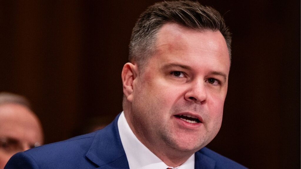 Bill Pulte, the director of the Federal Housing Finance Agency, testifies on Capitol Hill in Washington, Feb. 27, 2025. Pulte, a home-building heir and Trump loyalist with no known experience for a national security role, was named as the acting director of national intelligence on June 2, 2026. (Eric Lee/The New York Times)