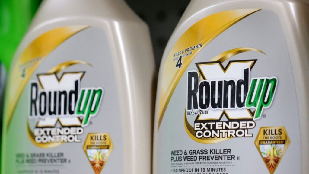 Bottles of Roundup, a brand owned by Bayer, are seen for sale in a store in Manhattan, New York City, U.S., June 30, 2022. (Reuters File)