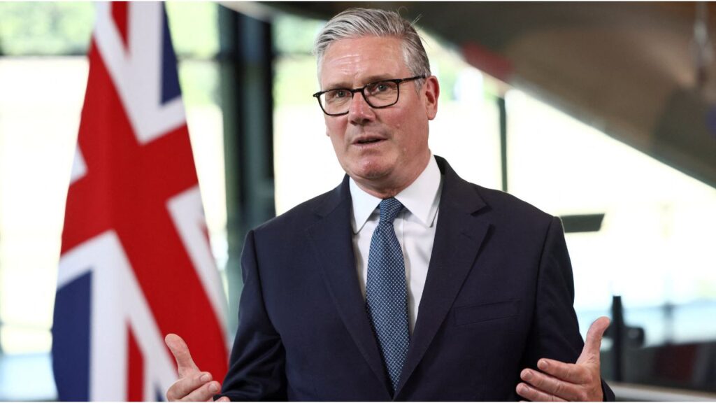 Britain's Prime Minister Keir Starmer in Uxbridge, Britain, May 27, 2026. (Reuters/Jack Taylor/Pool)
