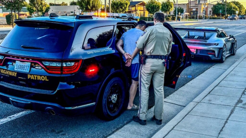 CHP Fresno said a driver was arrested and their vehicle towed after allegedly speeding more than 140 mph on Highway 168 during the Maximum Enforcement Period. (CHP)