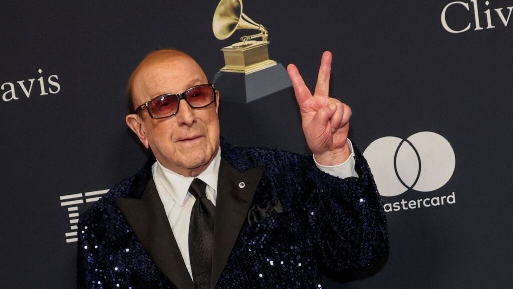 Clive Davis attends the Pre-GRAMMY gala, hosted by the Recording Academy and Clive Davis, in Beverly Hills, California, February 3, 2024. (Reuters File)