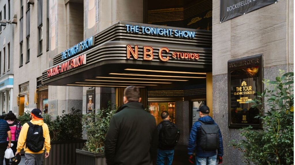 NBC Studios in New York, Nov. 19, 2025. Comcast said on Monday that it planned to split off NBCUniversal into a separate company, unwinding a 15-year corporate marriage that put celebrated films and TV shows under the same roof as cable hookups and wireless internet service. (Lucia Vazquez/The New York Times)
