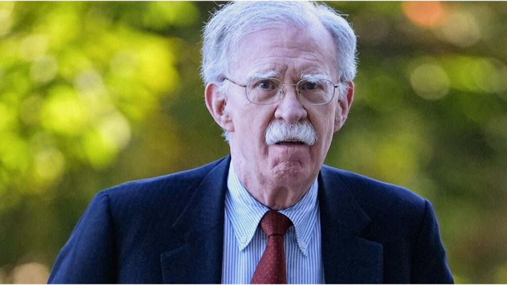 Former White House national security adviser John Bolton arrives at U.S. District Court for the District of Maryland, in Greenbelt, Maryland, U.S., October 17, 2025. REUTERS/Leah Millis REFILE - QUALITY REPEAT TPX IMAGES OF THE DAY
