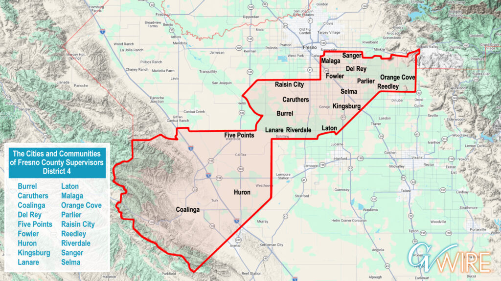 Image of Fresno County Supervisors District 4 MAP 2026 