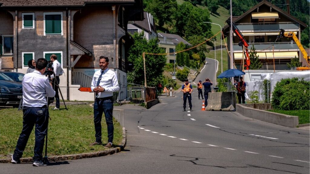 Tourists in Lucerene, Switzerland June 19, 2026. President Donald Trump’s interim agreement with Iran raises hopes for the calming of the world economy. (Hilary Swift/The New York Times)