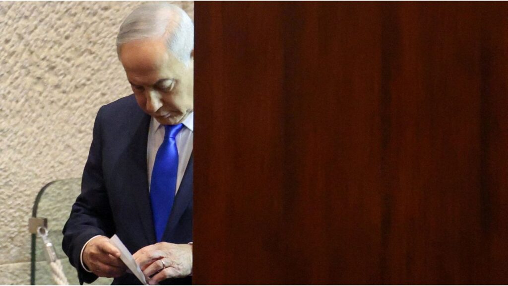 Israeli Prime Minister Benjamin Netanyahu attends a vote to elect Israel's next state comptroller at the Knesset, Israel's parliament, in Jerusalem, June 3, 2026. (Reuters/Ronen Zvulun)