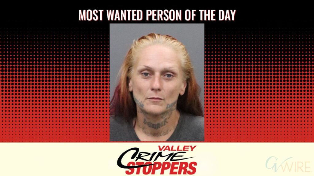 Jeannie Ann Marie Small is Valley Crime Stoppers' Most Wanted Person of the Day for June 24, 2026. (Valley Crimes Stoppers)